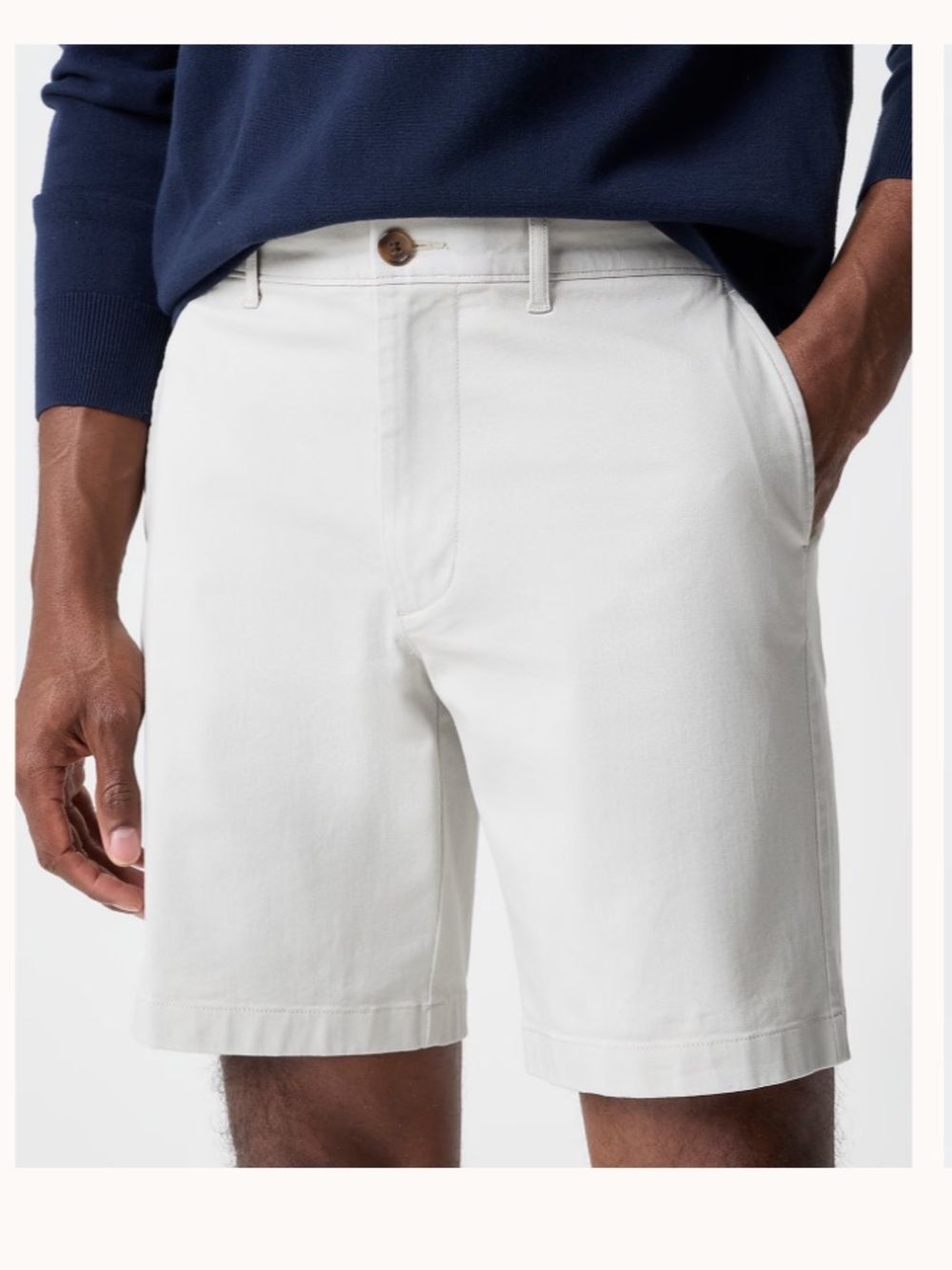 NEW J. Crew Factory Men’s 9” Flex Chino Shorts Stone Size Waist 40